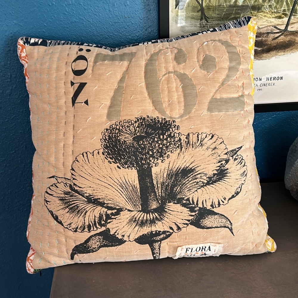Kantha Style Pillow